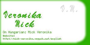 veronika mick business card